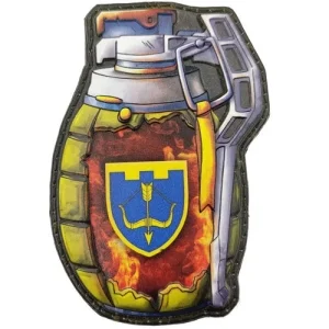 Шеврон граната ТрО 118 бригады ВСУ Черкассы