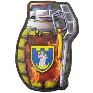 Шеврон граната ТрО 117 бригади ЗСУ Суми