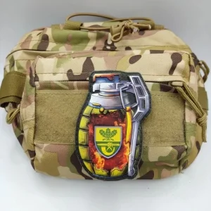 Шеврон граната 61 окрема піхотна єгерська бригада ОК Північ