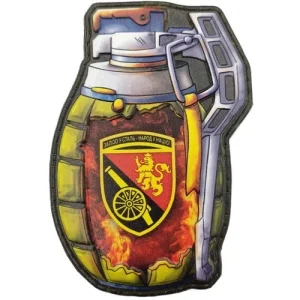 Шеврон граната Залізо - у сталь, народ - у націю