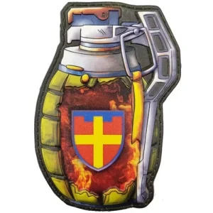 Шеврон граната ТрО 115 бригади ЗСУ Житомир