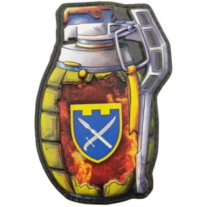 Шеврон граната ТрО 109 бригади ЗСУ Донецьк