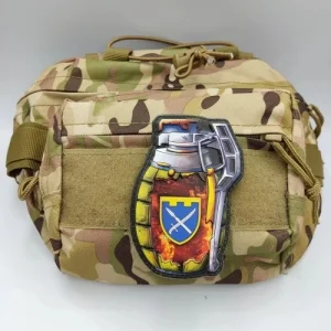 Шеврон граната ТрО 109 бригади ЗСУ Донецьк