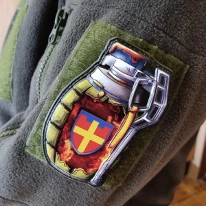 Шеврон граната ТрО 115 бригади ЗСУ Житомир