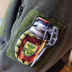 Шеврон граната 61 окрема піхотна єгерська бригада ОК Північ