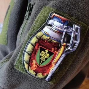 Шеврон граната 17 окрема танкова бригада ОК Схід