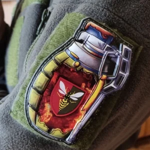 Шеврон граната 38 зенітний ракетний полк ОК Південь