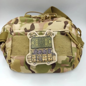 Шеврон Броник трезуб с вышивкой