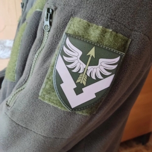 Шеврон ЗСУ 433 база зберігання озброєння і техніки олива