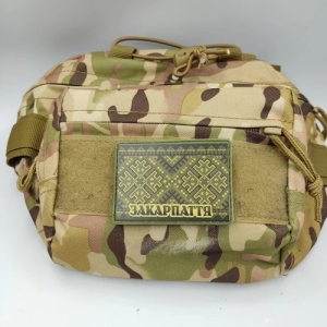 Шеврон Вышивка Закарпатье олива