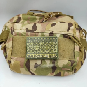 Шеврон Вышивка Житомирщина олива