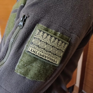 Шеврон Вышивка Хмельниччина олива