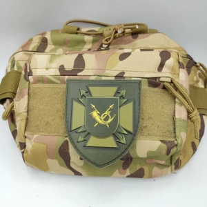 Шеврон ЗСУ Головне управління урядового фельд’єгерського зв’язку олива