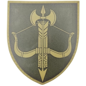 Шеврон ЗСУ в/ч а7177 військова служба правопорядку олива