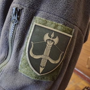 Шеврон ЗСУ в/ч а7177 військова служба правопорядку олива