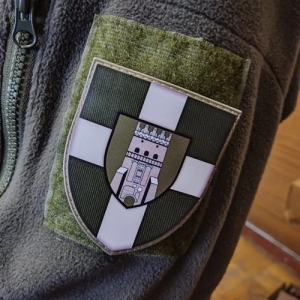 Шеврон ЗСУ 100 ОМБр олива