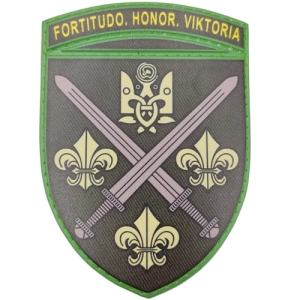 Шеврон ВСУ 155 ОМБр Fortitudo Honor Viktoria 2025 олива