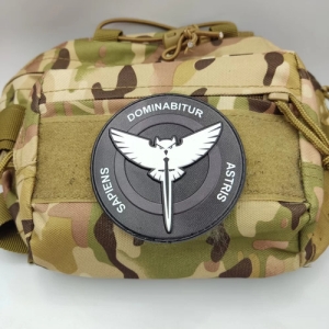 Шеврон Розвідка чорно-білий