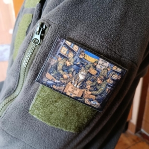 Шеврон Разом до Перемоги з котом