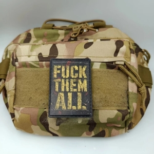 Шеврон Fuck them all напис