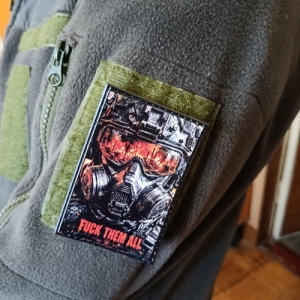 Шеврон Fuck them all Протигаз