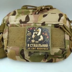Шеврон Я стабилен Это мир йобнулся
