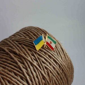Значок прапори Україна / Іран