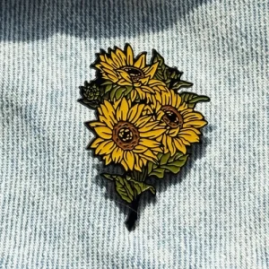 Значок Букет подсолнечников