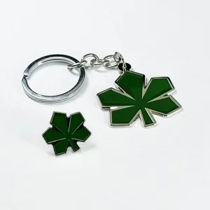 Набір значок + брелок Каштан зелений