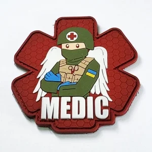 Патч/Шеврон Військовий Медик червоний