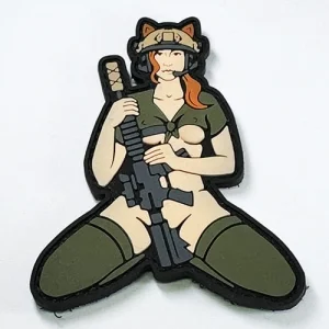 Патч/Шеврон Дівчина-кішка (рижа)