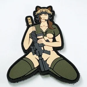 Патч/Шеврон Дівчина-кішка (шатенка)