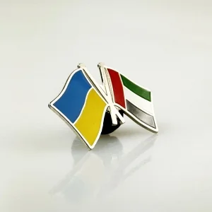 Значок Прапори Україна / ОАЕ