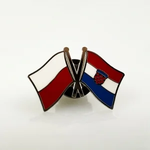 Значок флаг Польши / Хорватии