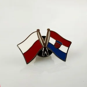 Значок флаг Польши / Хорватии