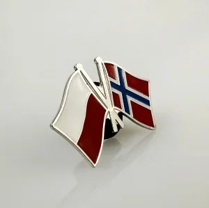 Значок прапор Польщі / Норвегії