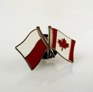 Значок флаг Польши / Канады