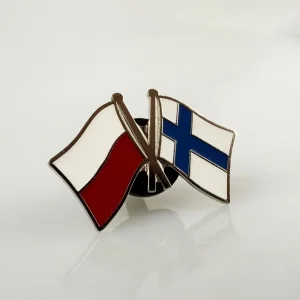 Значок прапор Польщі / Фінлядії