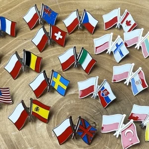 Значок флаг Польши / Бельгии