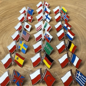 Значок прапор Польщі / Швейцарії