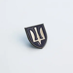 Значок ПС ВСУ Грозовое небо черный никель