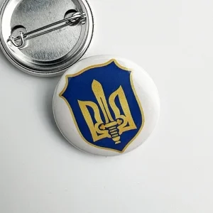 Значок закатный эмблема ОУН-М Щит