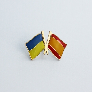 Значок прапори Україна / Іспанія