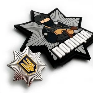 Набір значок + Патч/Шеврон Поліція 2