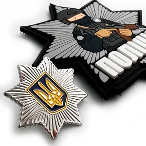 Набор значок + Патч/Шеврон Полиция 2