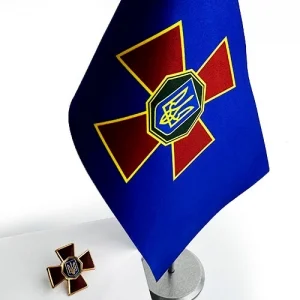 Набір Прапорець + Значок Національної гвардії України