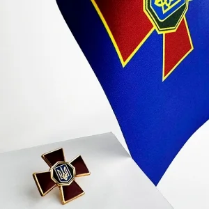 Набір Прапорець + Значок Національної гвардії України