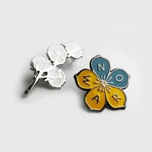 Набір Значків Гілка Бавовни + No War