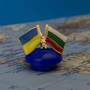 Значок Прапори Україна / Болгарія