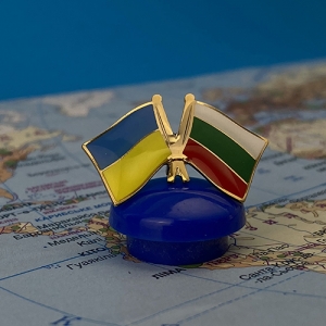 Значок Прапори Україна / Болгарія